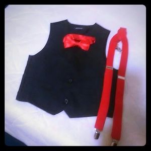 Boys vest suspenders